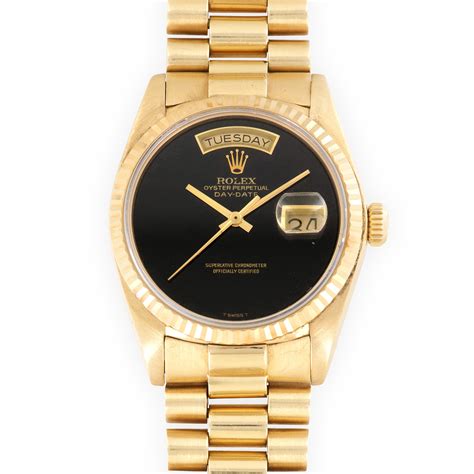 rolex yellow gold day date|Rolex Day-Date watch price.